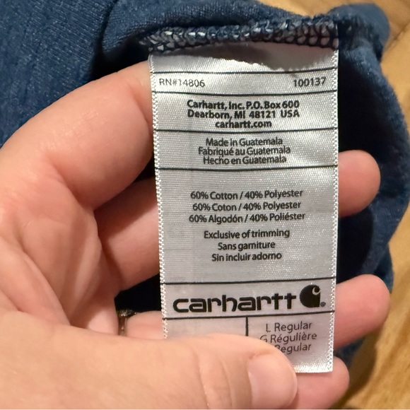 Carhartt original fit men’s tshirt large - Picture 2 of 3